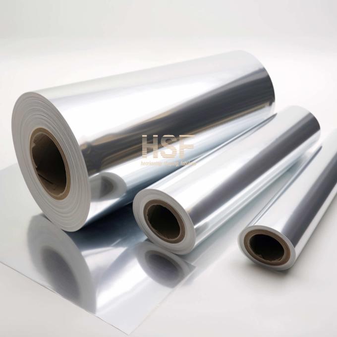 45Î¼m PET Laminated Aluminum Foil sample showing material structure and surface texture