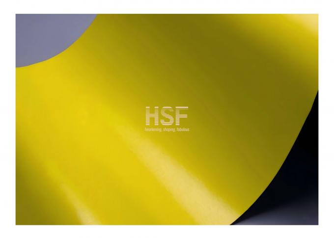 Close-up view of 80Î¼m CPP Yellow-Black Dual-Color Embossed Film showing detailed texture and color contrast